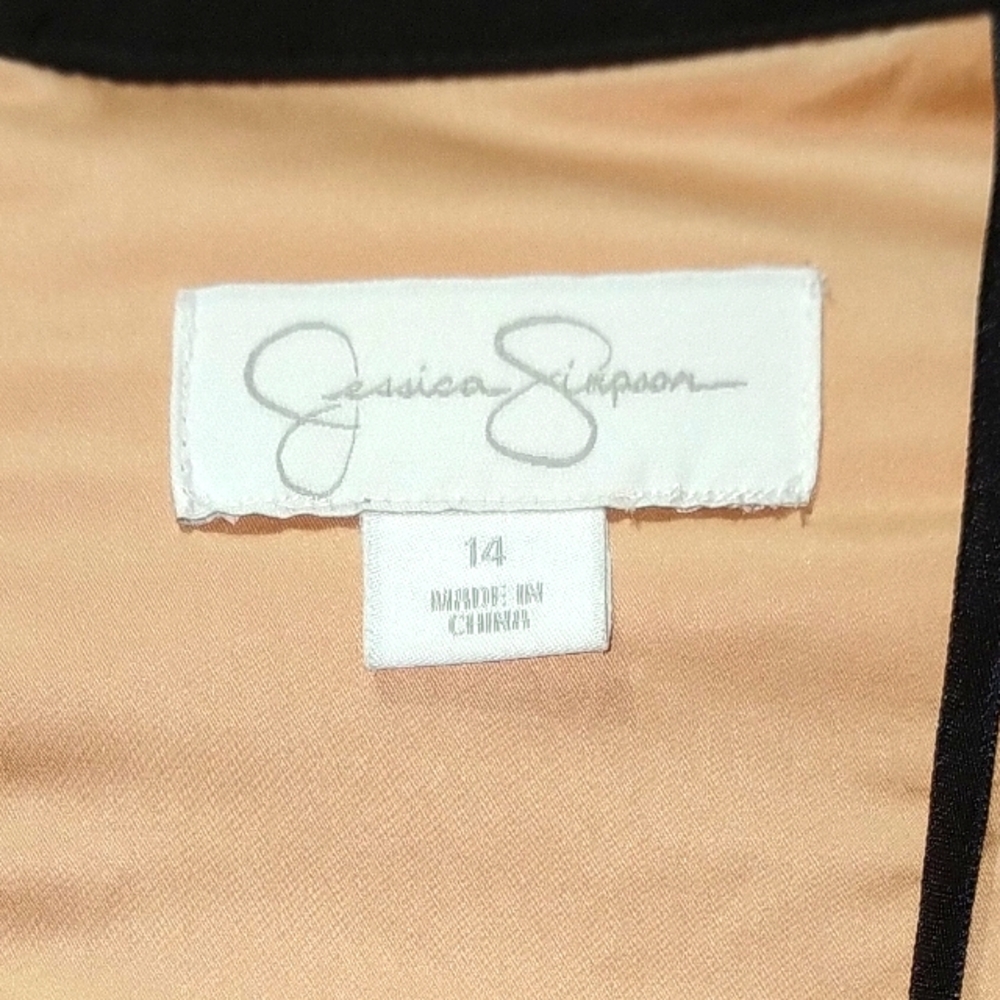Jessica Simpson collection Style JSOW1947,strapless black dress, size 14 - Picture 7 of 7